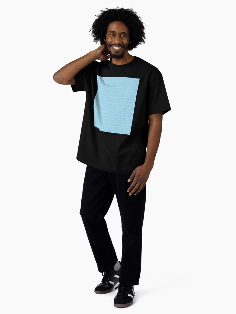Thumbnail 4 of 7, Oversized T-Shirt, Floral Dreamy Blue designed and sold by OneDayArt.