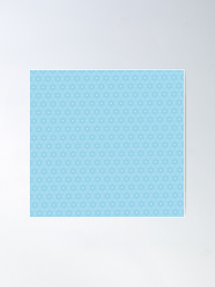 Alternate view of Floral Dreamy Blue Poster
