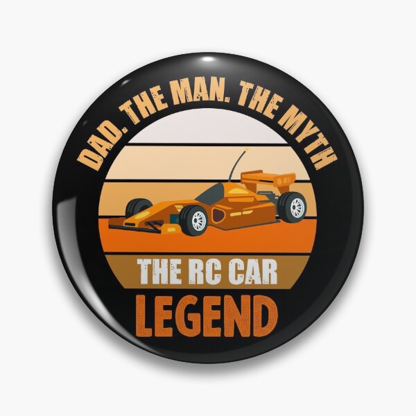 Item preview, Dad the man the myth the rc car legend, vintage orange car, rc car racing games competition, remote control cars lover designed and sold by SGS-.