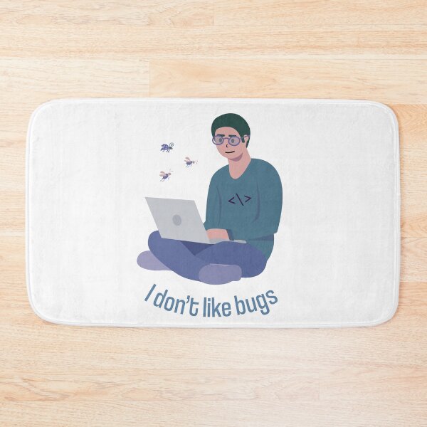 Item preview, I dont like bugs | Funny Programmer designed and sold by artado.