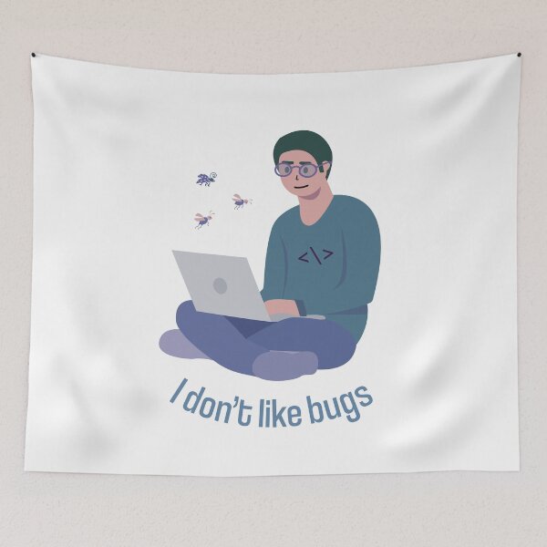 Item preview, I dont like bugs | Funny Programmer designed and sold by artado.