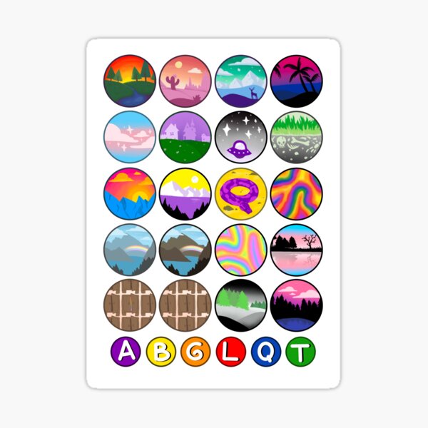 Item preview, Subtle pride flags in minimalistic landscapes designed and sold by NazarDayDreamer.