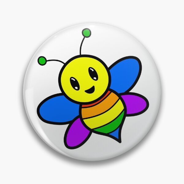 Item preview, Pride Bumble Bee designed and sold by Asteroid Designs.