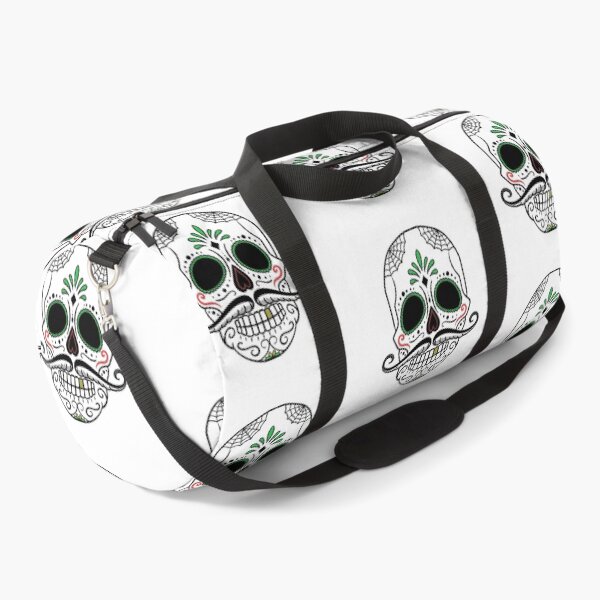 Item preview, Mustache Sugar Skull Calavera designed and sold by WakeNBake-Tees.