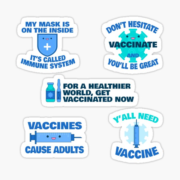 Item preview, Vaccines Slogans, Covid vaccine pack designed and sold by TalesOfScience.