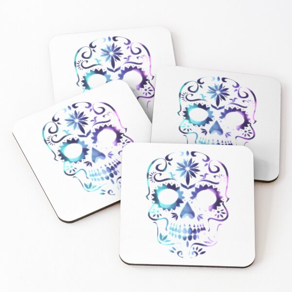 Item preview, Purple Sugar Skull Calavera designed and sold by WakeNBake-Tees.
