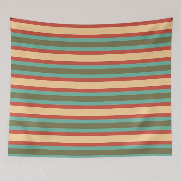 Item preview, Retro Colors Stripes Pattern designed and sold by Quoppidou.