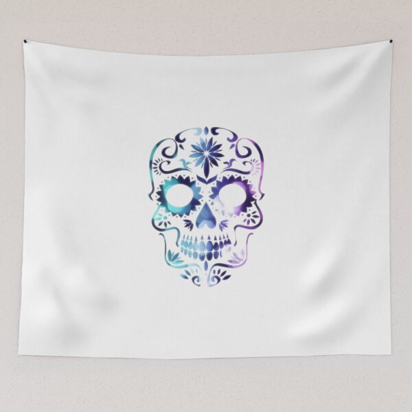Item preview, Purple Sugar Skull Calavera designed and sold by WakeNBake-Tees.