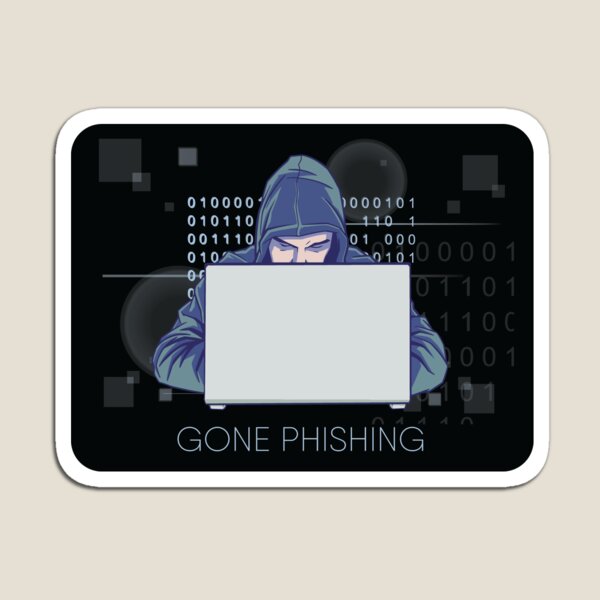 Gone Phishing Hacking Computer Hacker Gift | Sticker