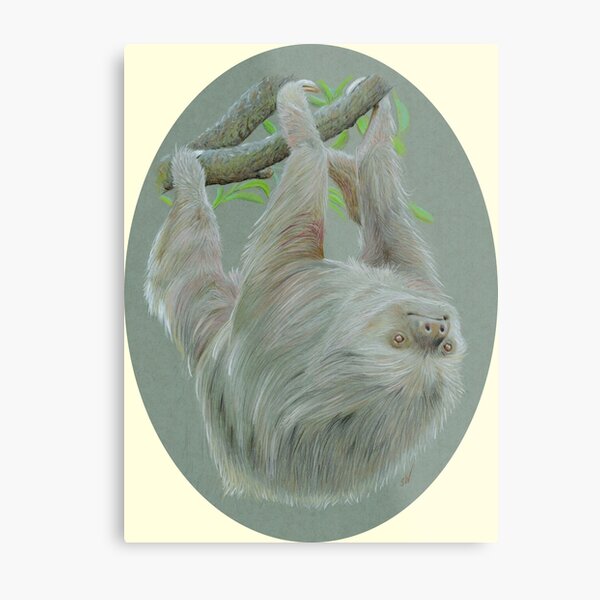 Item preview, Sloth Coloured Pencil Drawing (yellow) designed and sold by SandraWarmerdam.