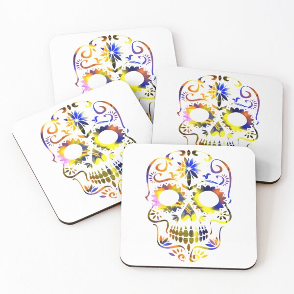 Item preview, Rainbow Sugar Skull Calavera designed and sold by WakeNBake-Tees.