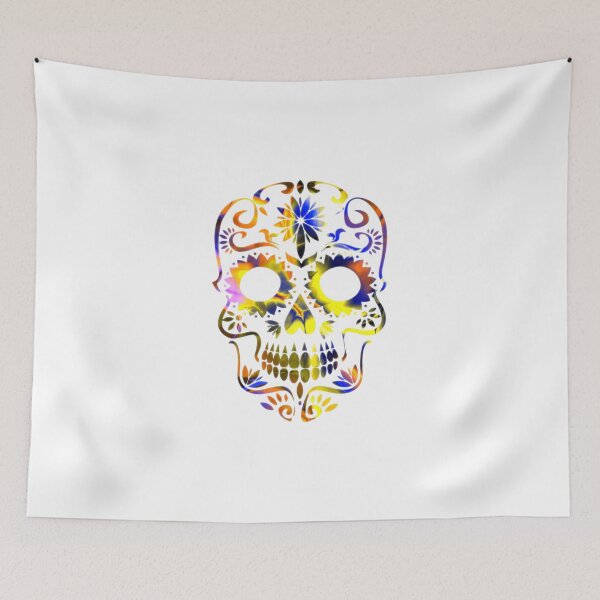 Item preview, Rainbow Sugar Skull Calavera designed and sold by WakeNBake-Tees.