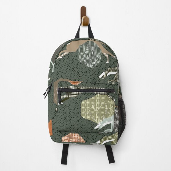 Item preview, RUNNING PODENCOS - CAMOUFLAGE SASHIKO designed and sold by GREYHOUNDLOVE.
