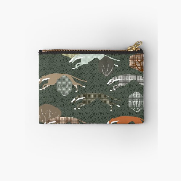 Item preview, RUNNING PODENCOS - CAMOUFLAGE SASHIKO  designed and sold by GREYHOUNDLOVE.