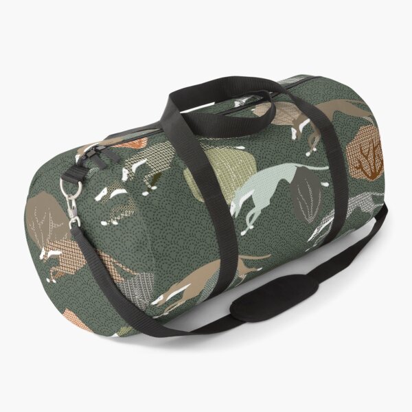 Item preview, RUNNING PODENCOS - CAMOUFLAGE SASHIKO  designed and sold by GREYHOUNDLOVE.