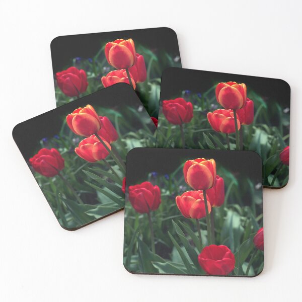 Item preview, Red tulips in spring garden designed and sold by olena2552.