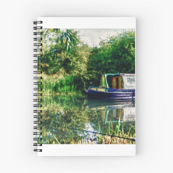 Item preview, Narrowboat on the River designed and sold by Vicki Field.