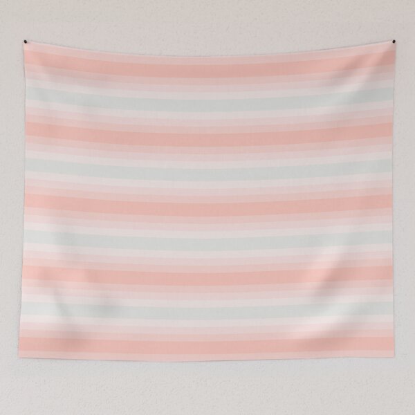 Item preview, Pastel Colors Pattern Stripes Horizontal Line Pale Pink designed and sold by Quoppidou.