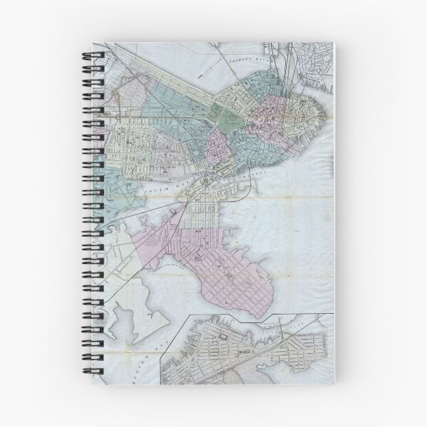 Item preview, Vintage Map of Boston Massachusetts (1870) designed and sold by BravuraMedia.