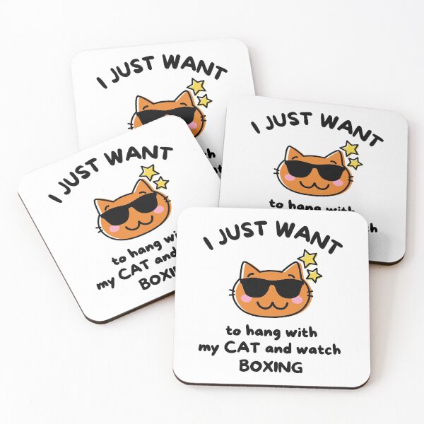 Item preview, I just want to hang with my cat and watch boxing designed and sold by TheGreenGoat.