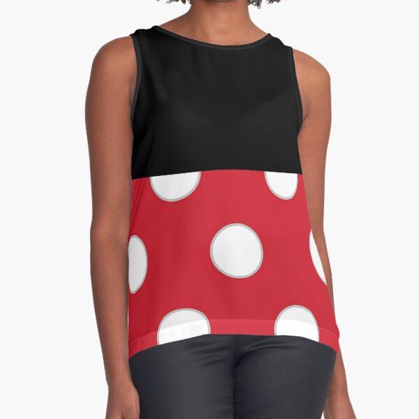 Minnie Red Mouse T Shirts Redbubble - black and white dot and mickey mouse circle scarf roblox