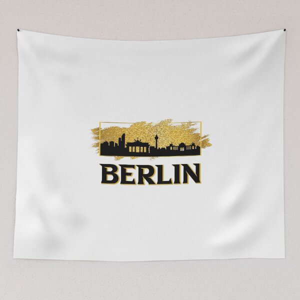 Item preview, Berlin Deutschland Germany Skyline Stadt City Gold designed and sold by BullDesignsShop.