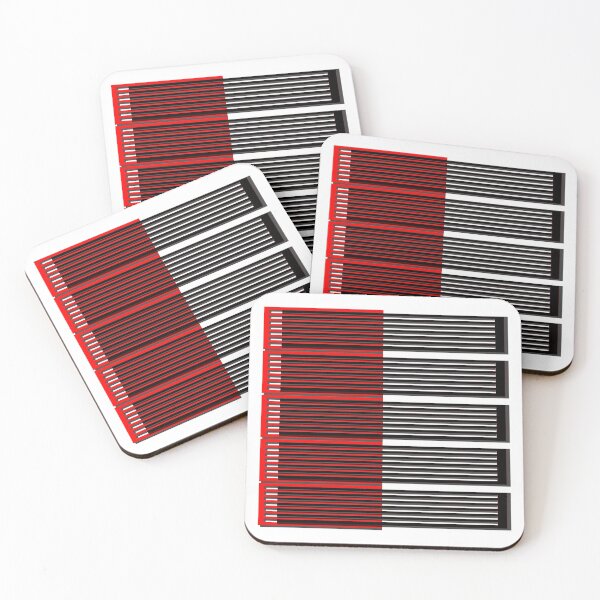 Item preview, Grid, (296) (red, black) decorative, digital, colorful, abstract, designed and sold by Paszkan.