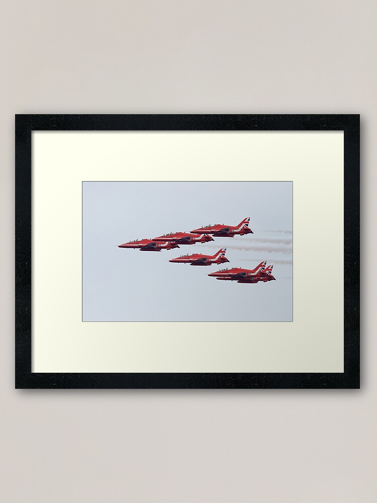 Alternate view of RAF Red Arrows Aerobatic Display Team Framed Art Print