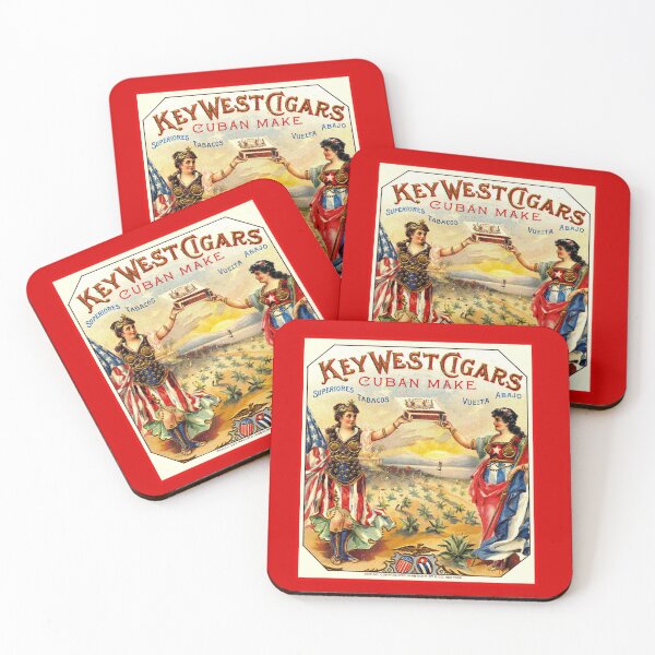 Item preview, KEY WEST CIGARS : Vintage 1898 Cuban Advertising Print designed and sold by posterbobs.