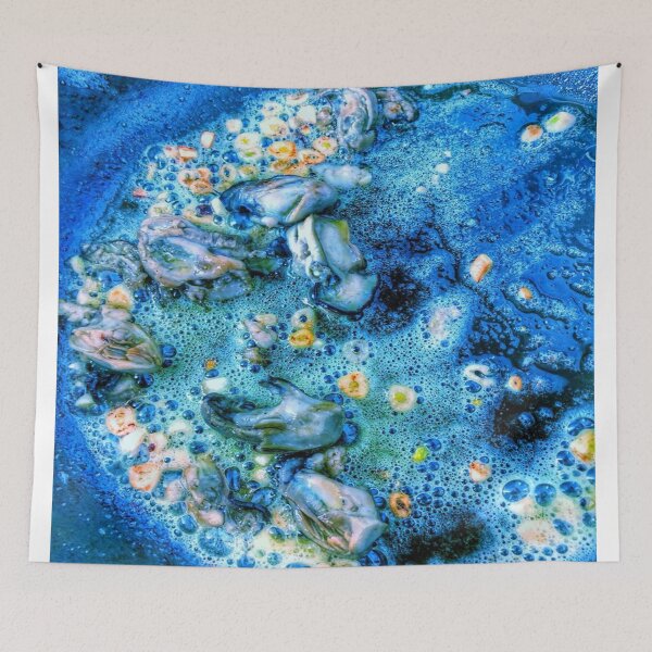 Item preview, seafood blue contrast pan designed and sold by Mariocii.