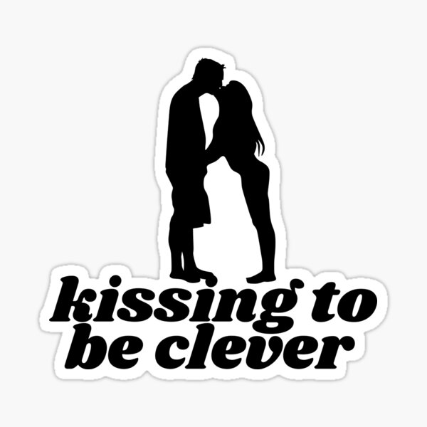 "kissing to be clever" Sticker by Humblecreate Redbubble