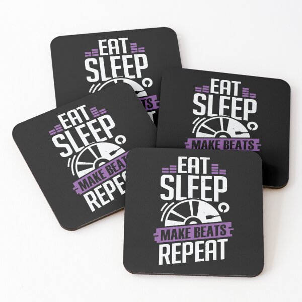 Item preview, Eat Sleep Make Beats Repeat DJ Disc Jockey Gift designed and sold by Marcid95.