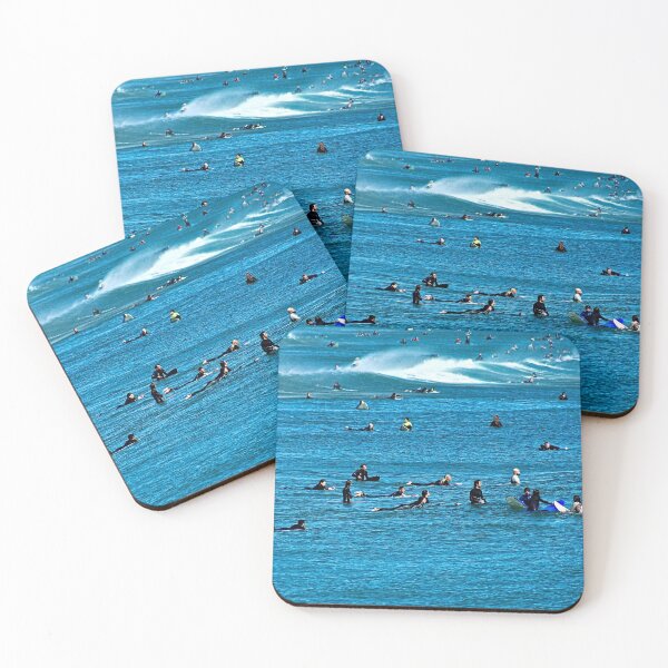 Item preview, Surfers Waiting for a Wave Seascape designed and sold by Anna Lemos.