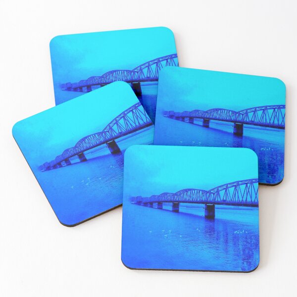 Item preview, bridge on a blue lake water designed and sold by Mariocii.