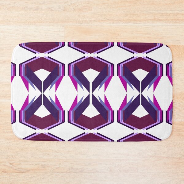 Item preview, Geometric pattern purple navy pink design designed and sold by Wewzor86.