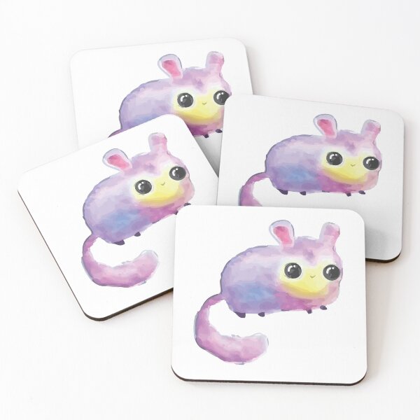 Item preview, Chinchilla in pastel watercolor colors designed and sold by BarbaraMT.