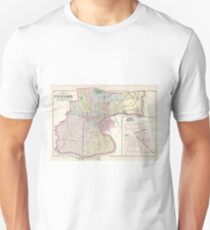 Vintage Map of Newark NJ (1872) Unisex T-Shirt