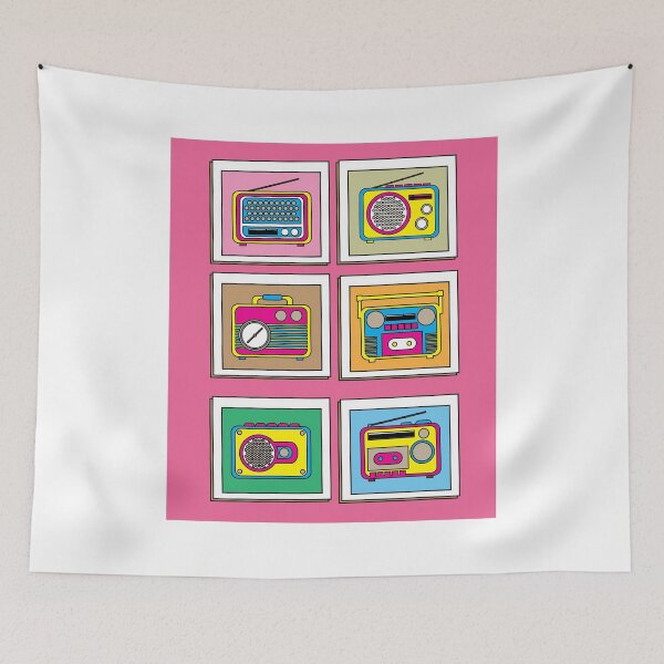 Item preview, Old Colorful Stylish Retro Music Radios designed and sold by flofin.