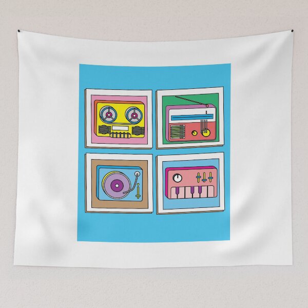 Item preview, Old Colorful Stylish Retro Music Radios designed and sold by flofin.