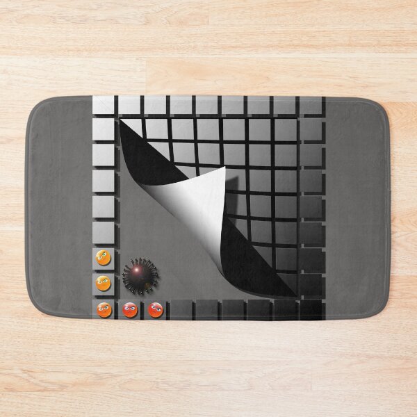 Item preview, Cube, Ball, Smiley, Corona, (305) (black) Decorative, Digital, Colorful, Abstract, designed and sold by Paszkan.