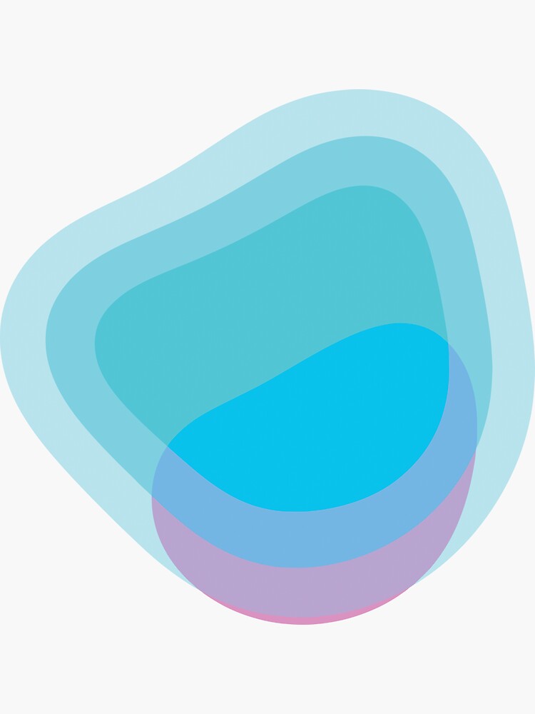 "Abstract art icon." Sticker for Sale by KasTanDesign Redbubble