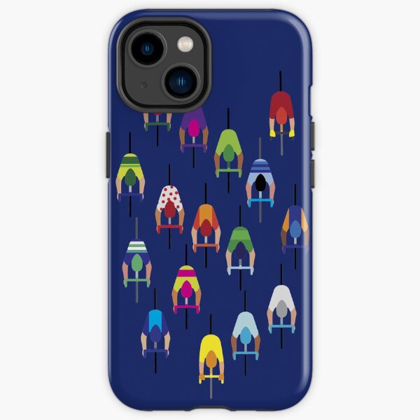 The Peloton Cyclists – marineblau iPhone Robuste Hülle