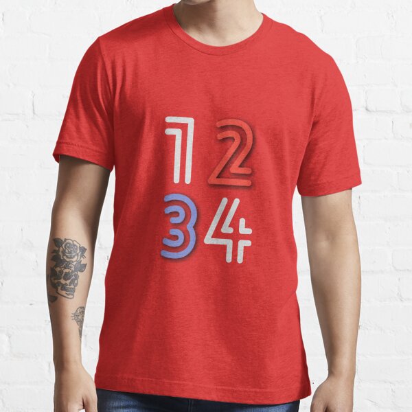 Lids Philadelphia Phillies Solid V-Neck T-Shirt - Red/Royal