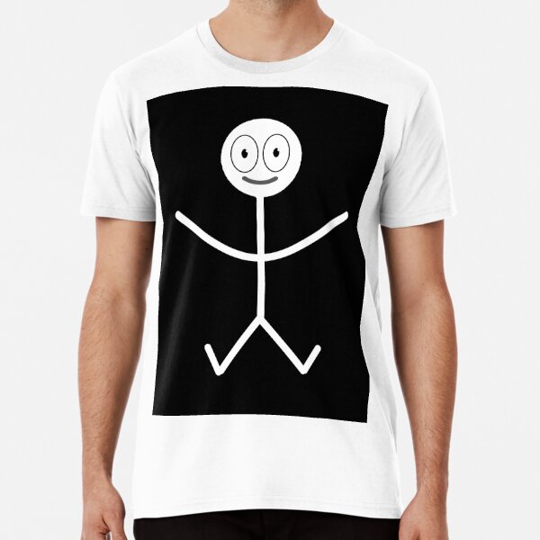 Stick Man - Happy' Men's T-Shirt