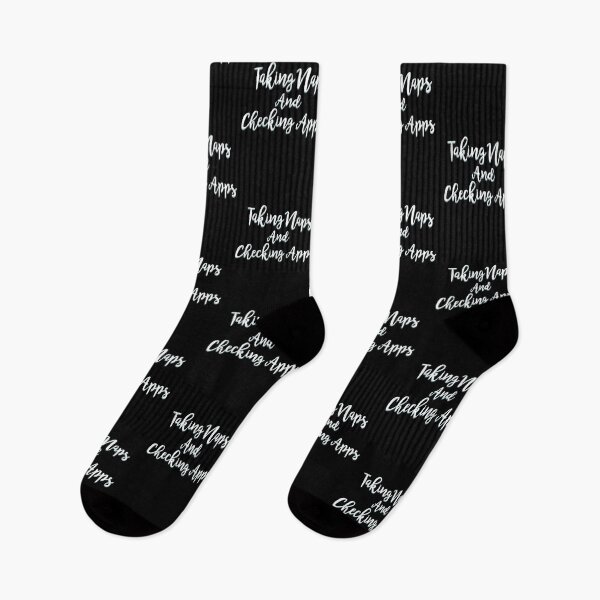 Item preview, Taking Naps and Checking Apps designed and sold by LeahsColorBox.