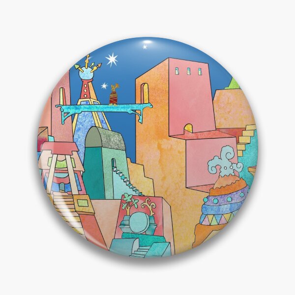 Item preview, Olmec town visited by Squid Dave. designed and sold by John Gieg.