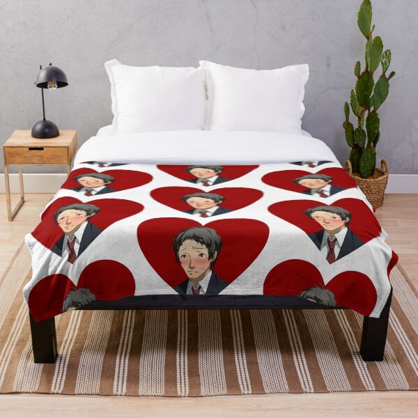 Tohru Adachi Portrait (Blushing Heart) Throw Blanket