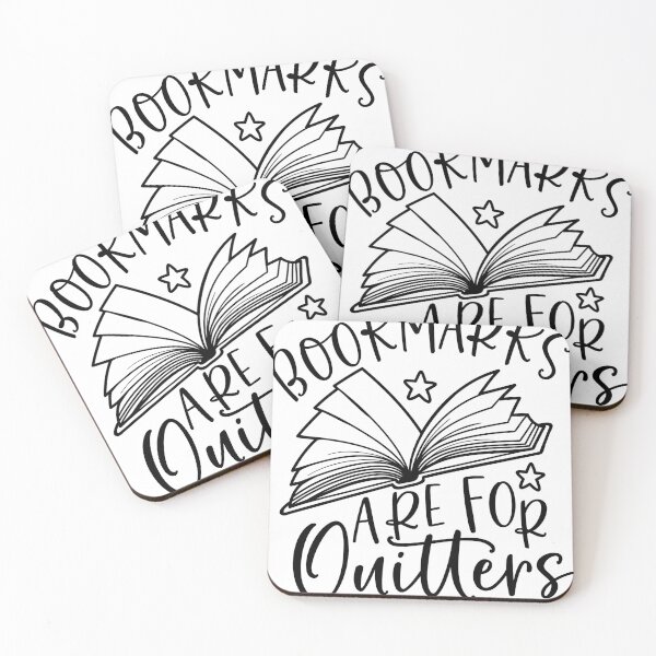 Item preview, BOOKMARKS ARE FOR QUITTERS designed and sold by mydigitalcrop.