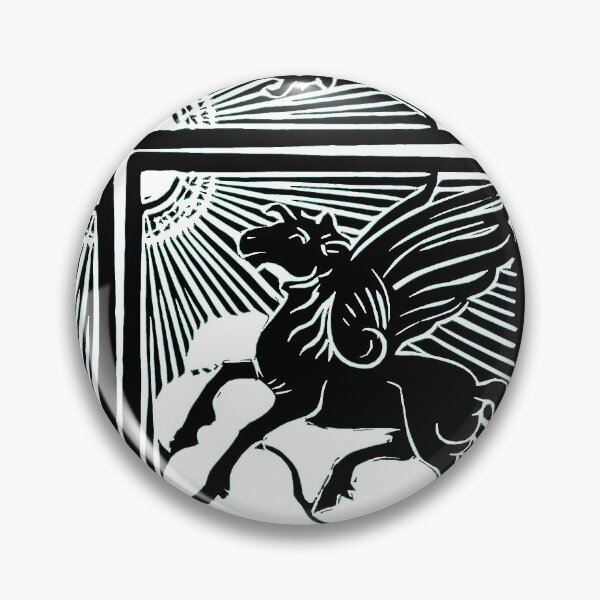 Item preview, Embrace Virtue - Black White The Magical Pegasus Winged Horse  designed and sold by SpiritGifts.