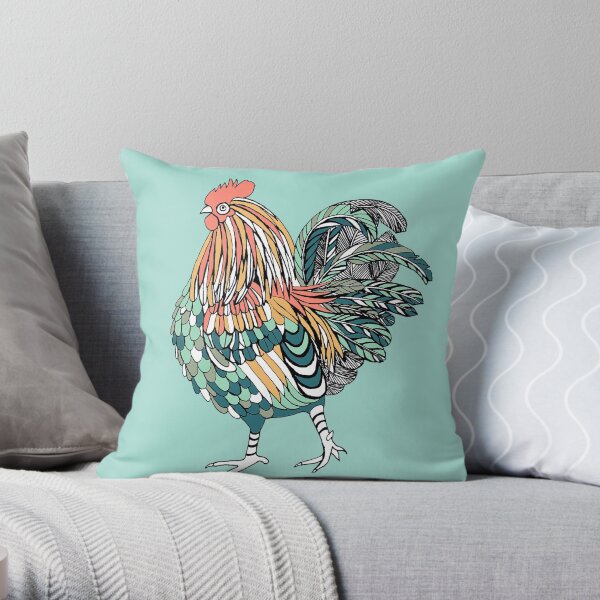 Rooster Throw Pillow
